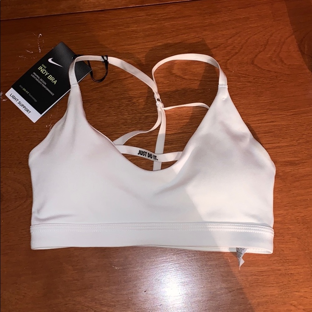 white nike bra